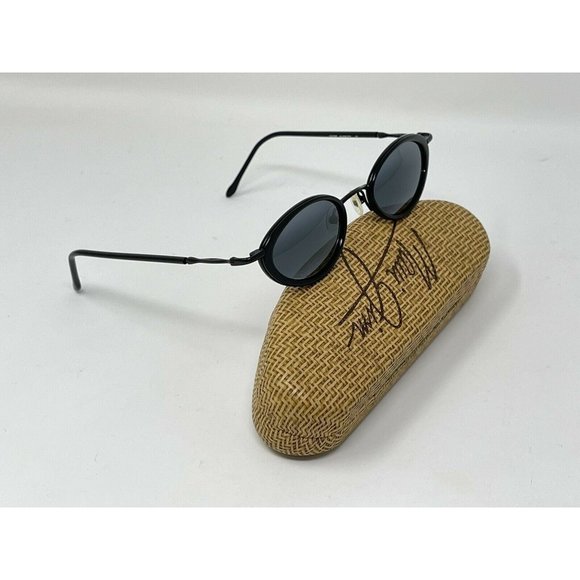 MAUI JIM LANIKAI SUNGLASSES Black Frames Polarized MJ 128 02 Excellent Condition